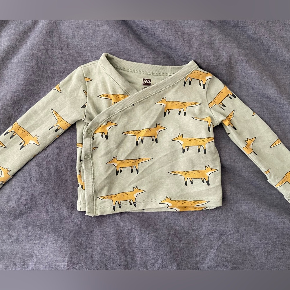 Tea Collection Side Snap Wrap Top